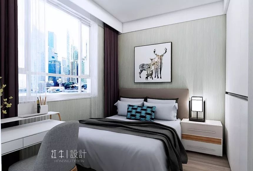 129㎡--保利国际社区户型解析07效果图欣赏_卧室